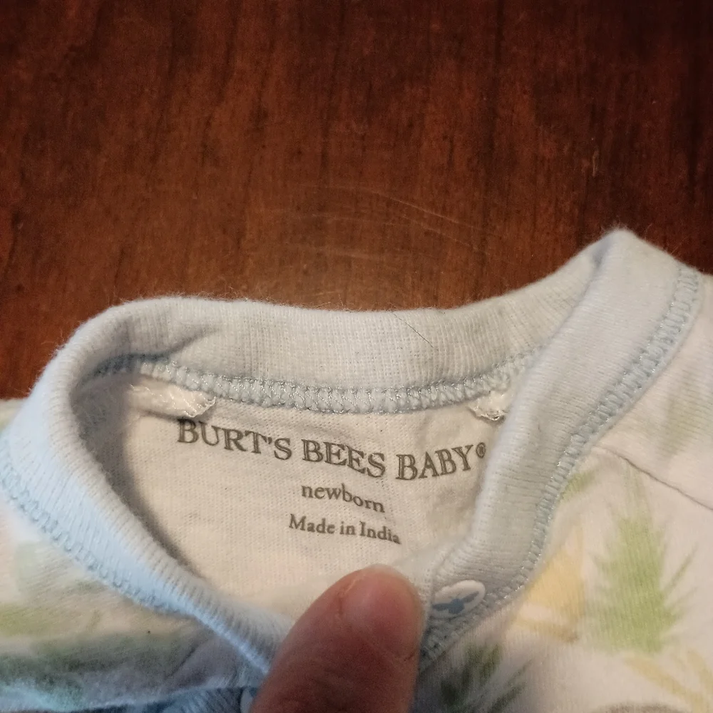 Burts Bees Baby Elephant Footie Pajamas
